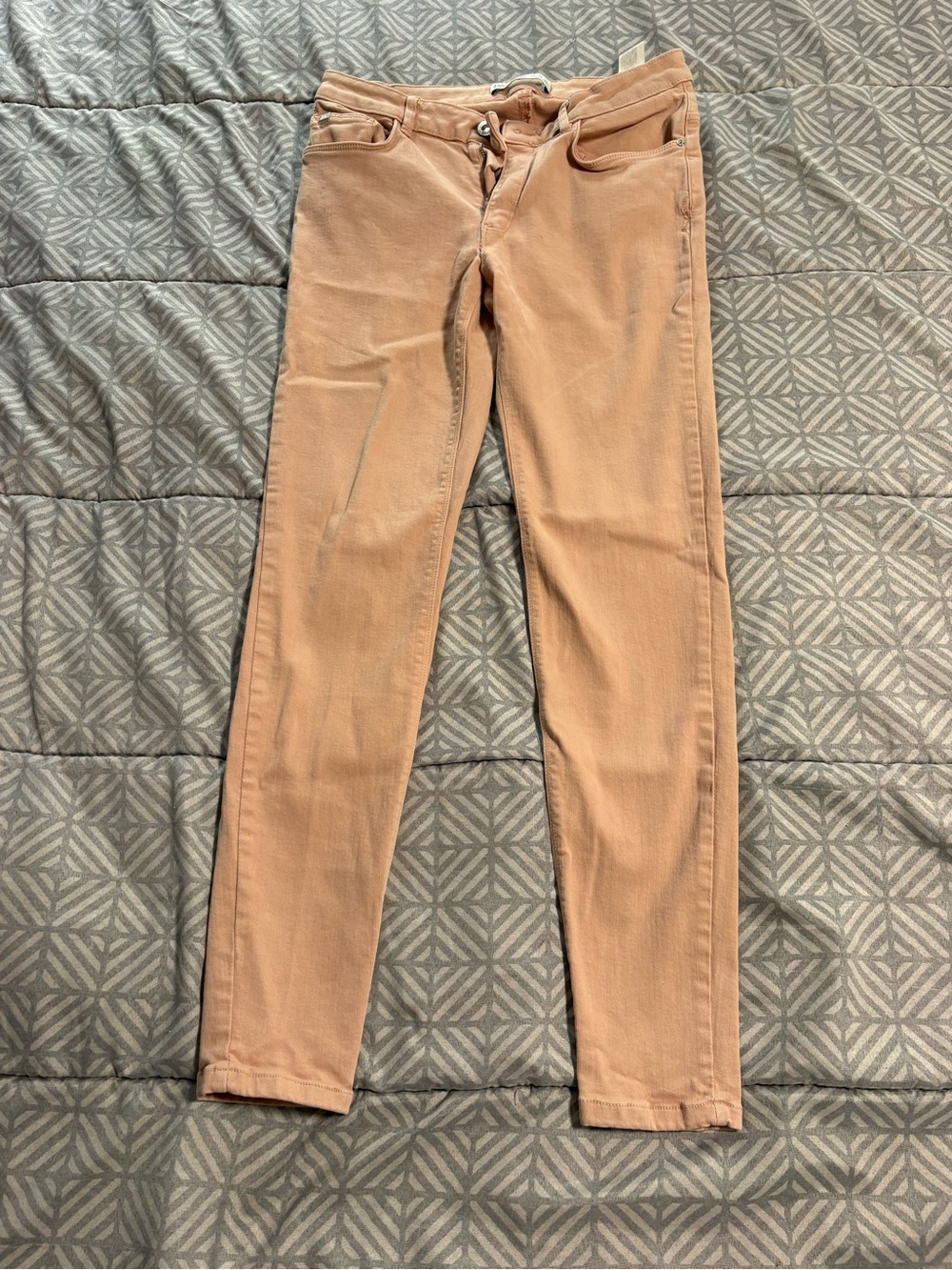 Zara Skinny Jeans in Light Brown Camel